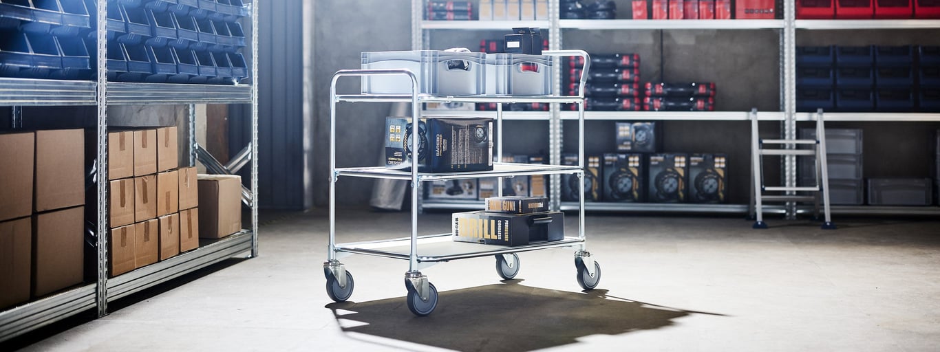 Trillebord i rustfritt stål fra Cowab. Foto