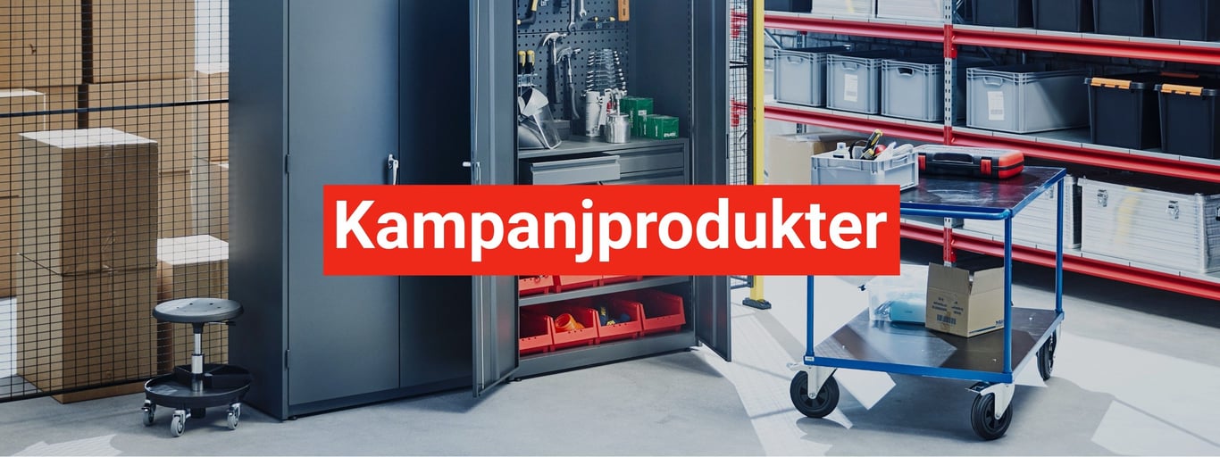 Kampanjprodukter från Cowab. Text på bild