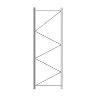 Gavl til pallereol, H3000 D1100 mm, 9500 kg