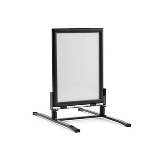 Gatebukk, H910 mm, plakatstr. 500x700 mm, svart