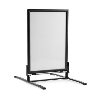 Gatebukk, H1210 mm, plakatstr. 700x1000 mm, svart