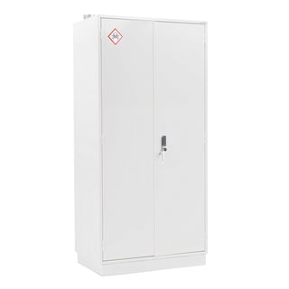 Kemikalieskåp, brandisolerat, elektroniskt lås, 2095x1000x600 mm