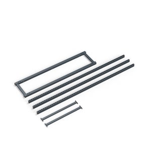 Påbyggnadsram med 3 pelare till arbetsbänk, 1500 mm