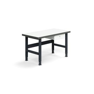 Arbetsbänk med bänklåda, 1500x760mm, 600 kg, högtryckslaminat