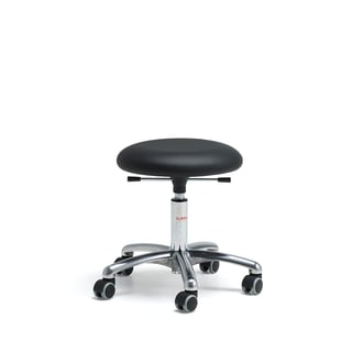 Mobil krakk, H430–560 mm, kunstskinn, svart