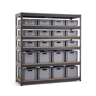 Komplett hylla, 20 backar