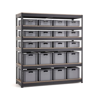 Komplett hylla, 20 backar