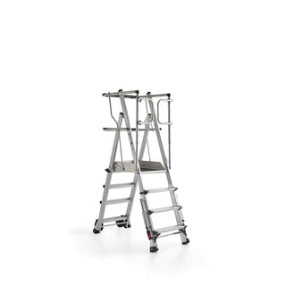 Arbetsplattform, 3-4 steg, 710-890 mm