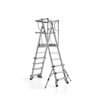Arbetsplattform, 4-6 steg, 940-1370 mm