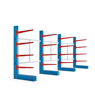 Enkel grenställskombination, 4 enkelpelare + 16 st 1000 mm armar, 8000 kg