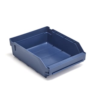 Plastbakke, L300 B240 H95 mm, blå