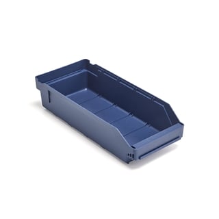 Plastbakke, L400 B180 H95 mm, blå