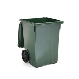 Avfallskärl, 370 liter, mörkgrön