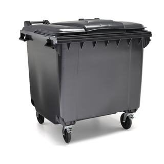 Avfallsbehållare, 1000 liter, grå