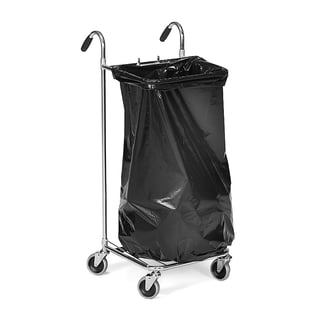 Säckhållare, med körhandtag, 125 liter