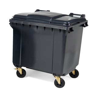 Avfallsbehållare, 1000 liter, grå