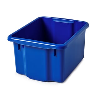 Förvaringsbox, 600x400x350 mm, 55 liter, blå