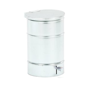 Avfallsbeholder, 30 l, galvanisert