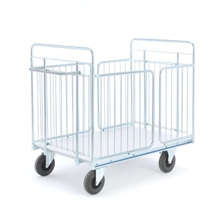 Paketvagn, med sidogrindar, 1400x850mm