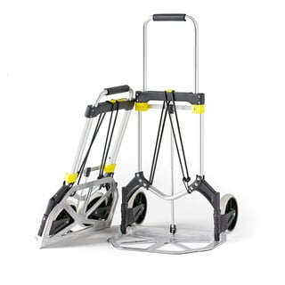 Paketkärra, hopfällbar, 90 kg. aluminium, massivgummihjul