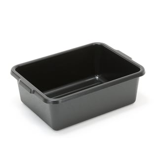 Plastback till hyllvagn, 550x390x180 mm, svart