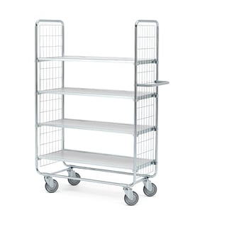 Hyllvagn, 4 st hyllplan, 1000x425 mm