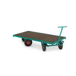 Transportvogn med firehjulsstyring, L2000 B1000 mm