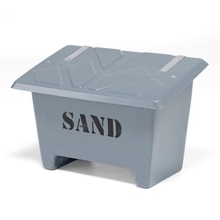 Sandlåda, 250 liter, grå
