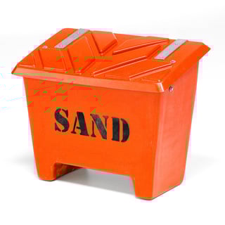 Sandlåda, 130 liter, orange