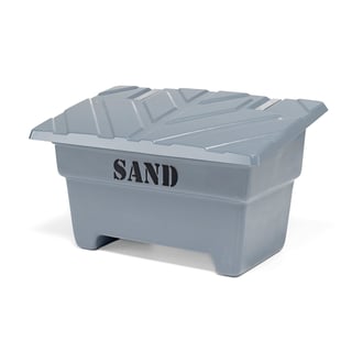 Sandlåda, 550 liter, grå