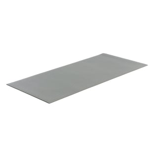 Arbetsplatsmatta, bredd: 910 mm, måttbeställd, grå