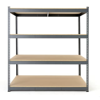 Hyllsystem, 1980x1840x1230 mm, mörkgrå