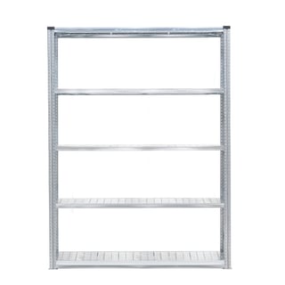Hyllställ, grundsektion, 5 hyllor, 2500x1575x800 mm