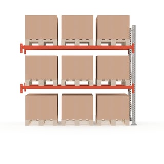 Pallereol, påbyggseksjon, 9 paller, H2500 B2750 D1100 mm