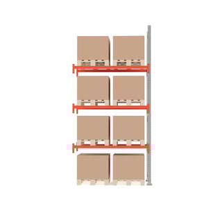 Pallereol, påbyggseksjon, 8 paller, H4000 B1850 D1100 mm
