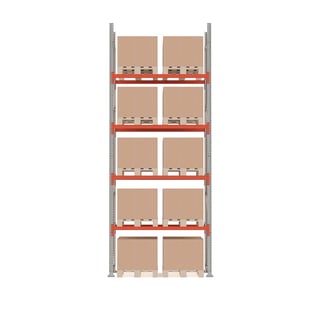 Pallereol, grunnseksjon, 10 paller, H5000 B1850 D1100 mm