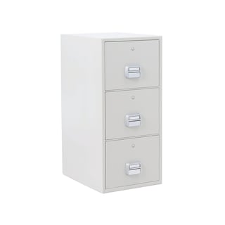 Brandklassat mappskåp, 90 min. nyckellås, 1130x520x680 mm, 3 lådor