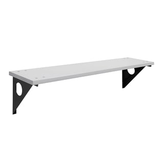 Sittbänk, vägghängd, 1000 mm, grå
