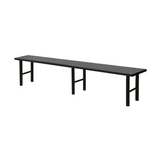 Sittbänk, 2000 mm, svart