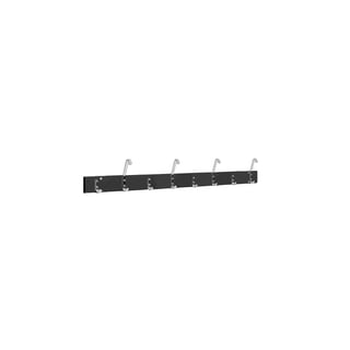 Kroklist, 8 kroker, 1500 mm, svart