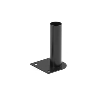 Golvfäste till sittbänk, för fastsättning i golv, svart (1-pack)