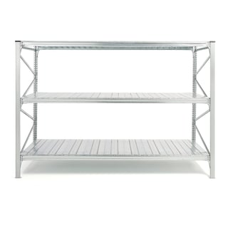 Universalställ grundsektion 2000x2776x1000 mm med 3 st plåthyllor