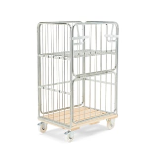 Rullcontainer, 830x675x1390 mm, med broms