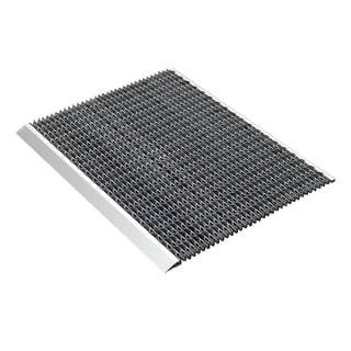Entrématta, aluminium/gummi, med ramp, 988x794 mm