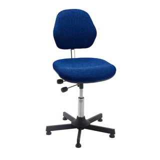 Arbeidsstol activ, blå, sittehøyde 410-540 mm.