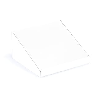 Skrivpulpet till förvaringsskåp, vit