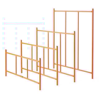 Langsidegrind til pall, 1500 mm lastehøyde