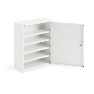 Förvaringsskåp med 4 hyllplan, 580x470x205, vit