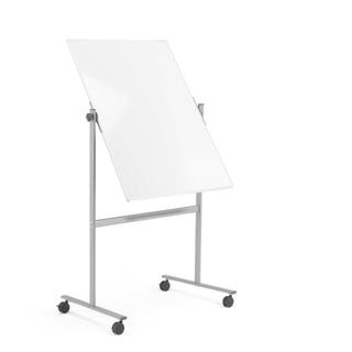 Mobil whiteboard, dubbelsidig, golvstativ, 1005x1205 mm