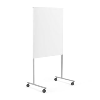 Mobil whiteboard, enkeltsidig, gulvstativ, H1200 B1000 mm